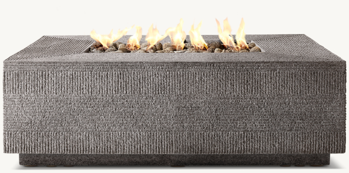 Vetro Square Fire Table