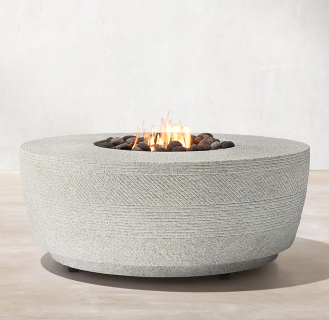 Vetro Round Fire Table