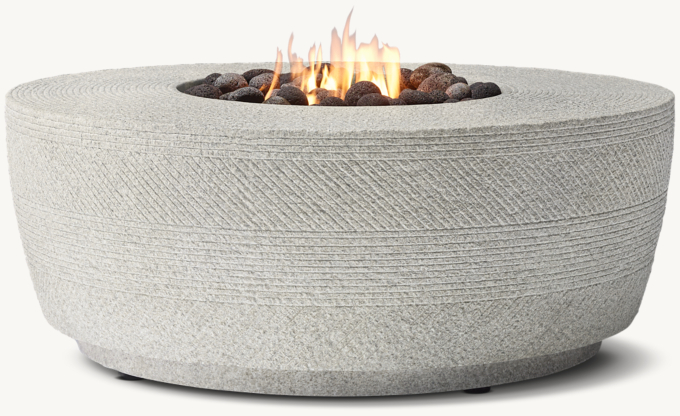 Vetro Round Fire Table