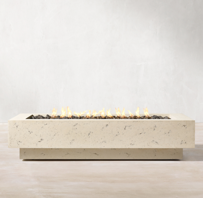 Ixtapa Rectangular Plinth Fire Table