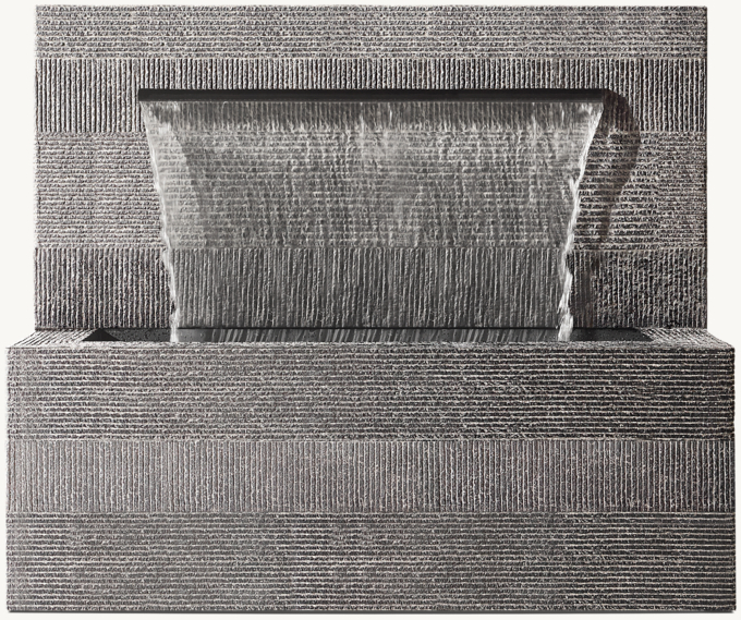 Vetro Wall Fountain 50\" Trough
