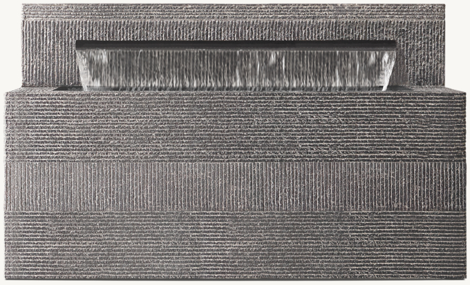 Vetro Wall Fountain 46\" Trough