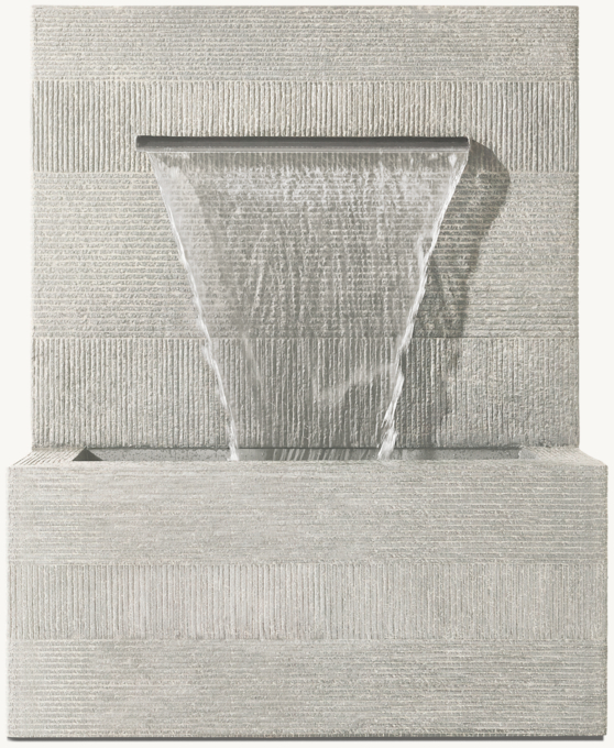 Vetro Wall Fountain 40\"