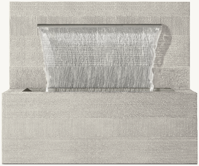 Vetro Wall Fountain 50\" Trough