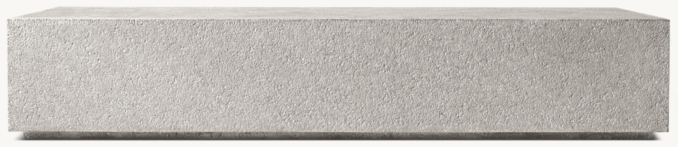 Front view of Yountville Rectangular Coffee Table 
