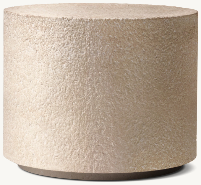 Front view of Yountville Round Side Table