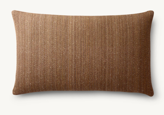 Mojave Organic Stripe Outdoor Pillow Cover - Lumbar