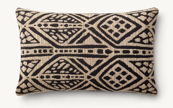 NAYA BOLD ALLOVER DIAMOND OUTDOOR PILLOW COVER - LUMBAR