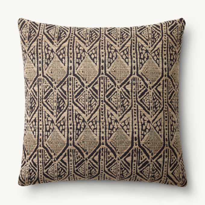 NAYA ALLOVER DIAMOND OUTDOOR PILLOW COVER - SQUARE