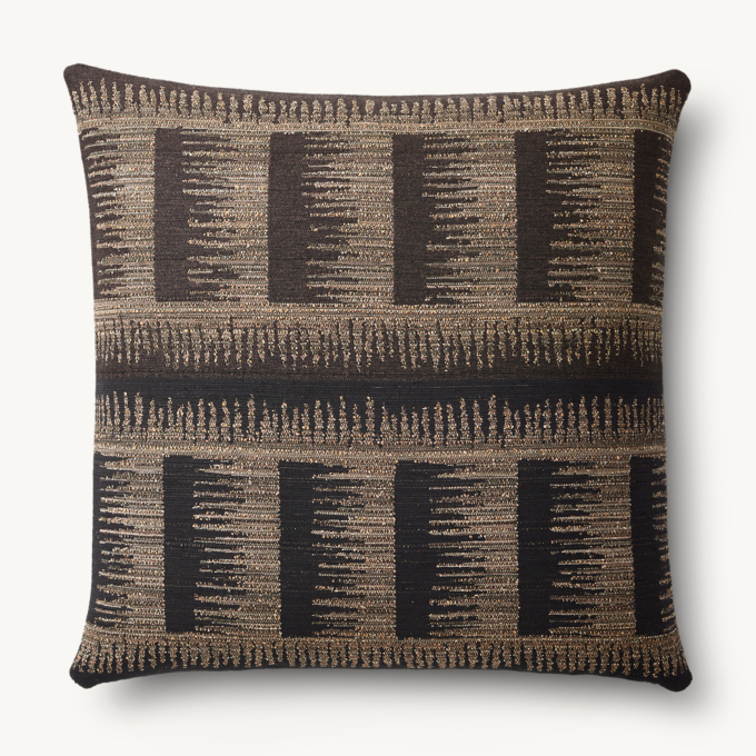 NAYA SKETCHED PANE OUTDOOR PILLOW COVER - SQUARE