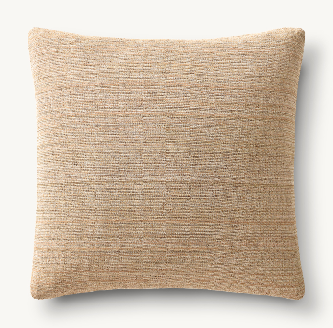 Naya Marled Solid Outdoor Pillow Cover - Square