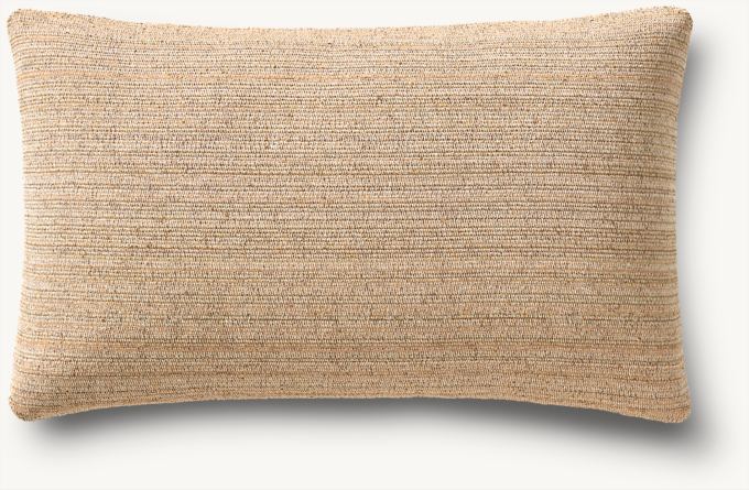 Naya Marled Solid Outdoor Pillow Cover - Lumbar