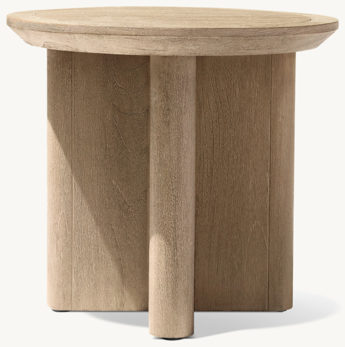 Balmain Teak Round Side Table