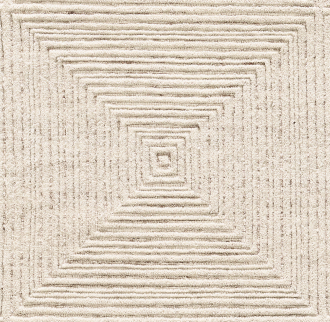 Overhead view of Ishara Wool Rug Swatch 
