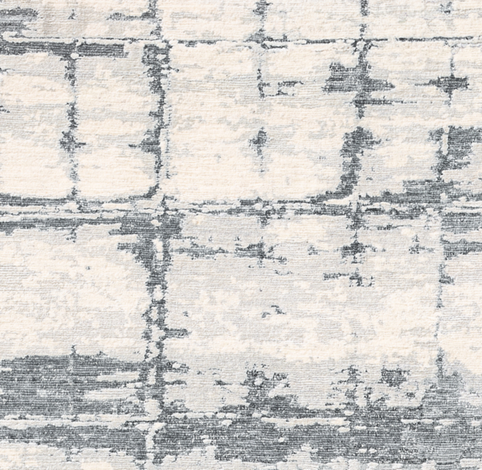 Overhead view of Lokesh Wool & Silk Rug Swatch 