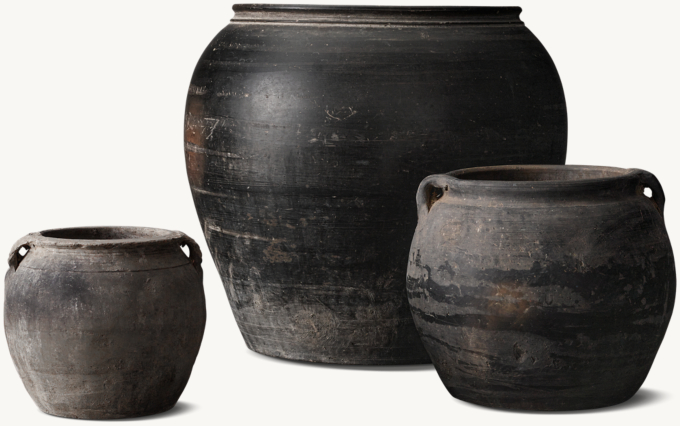 Found Terra-Cotta Grain Vessel 