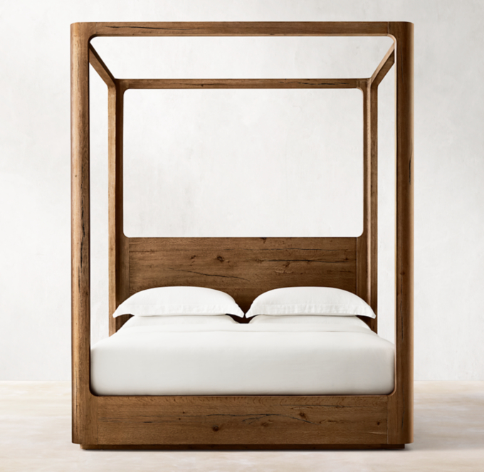 Oslo Panel Platform Canopy Bed