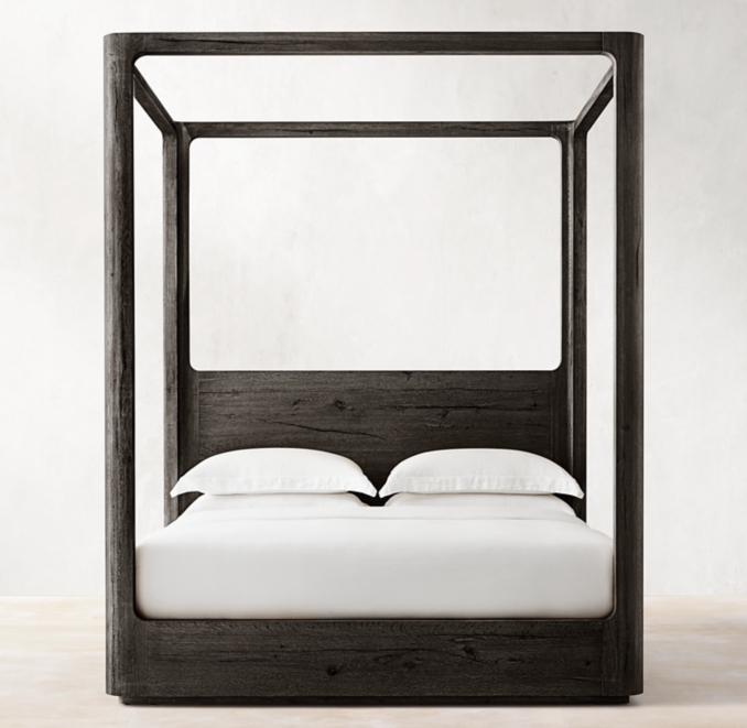 Oslo Panel Platform Canopy Bed