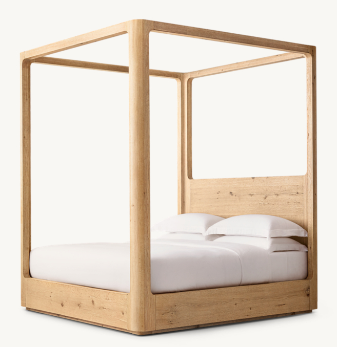 102"H bed shown in Aged Light Oak.