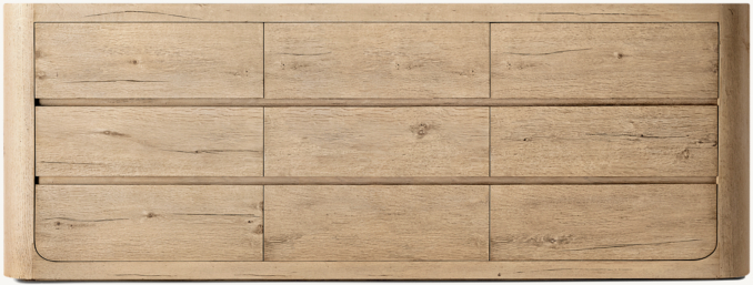 Shown in Aged Greige Oak.