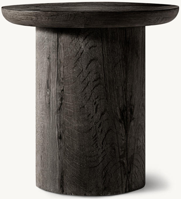 Oslo Pedestal Round Side Table
