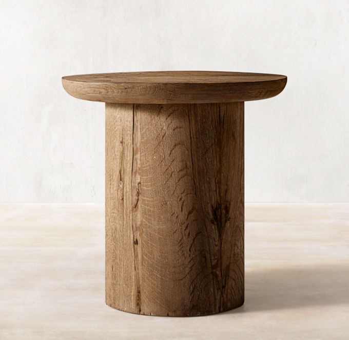 Oslo Pedestal Round Side Table