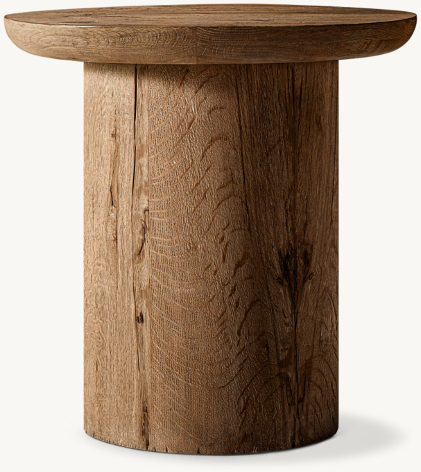 Oslo Pedestal Round Side Table