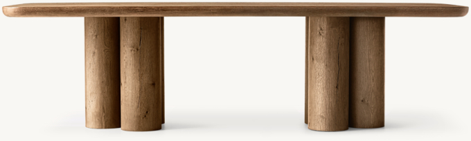 Oslo Cylinder Rectangular Dining Table 