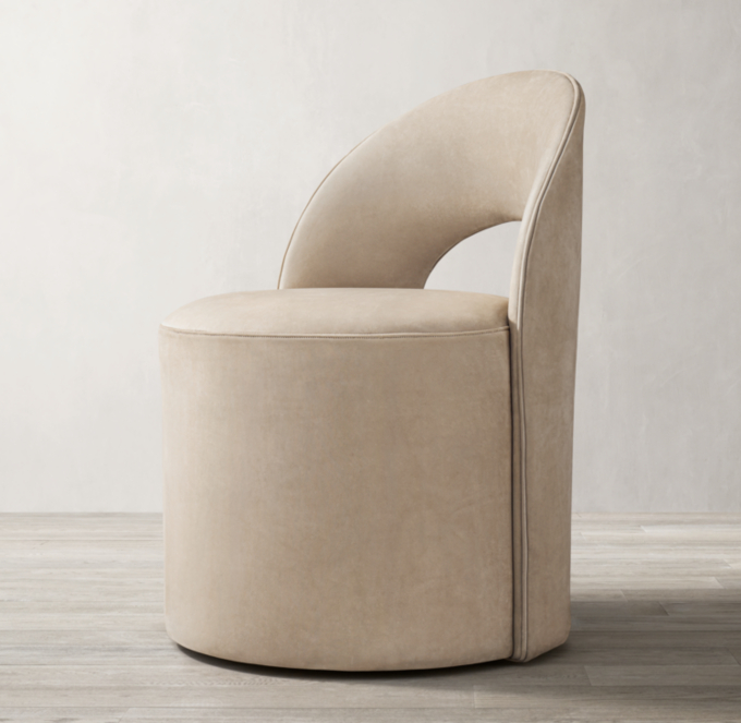 Reynaux Slope OpenBack Leather Dining Chair