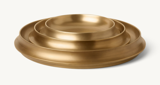 Large Spun Brass Bowl