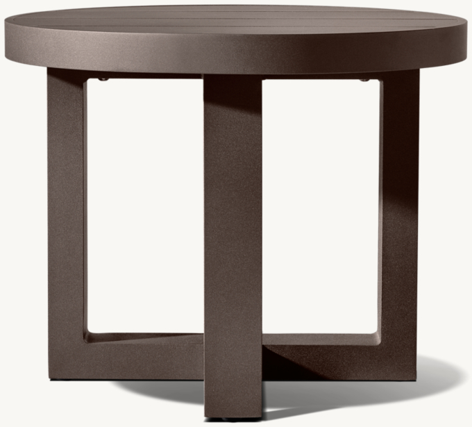 Aegean Aluminum Round Side Table