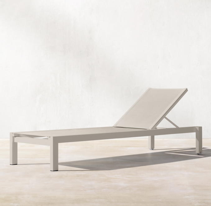 Aegean Aluminum & Mesh Stacking Chaise