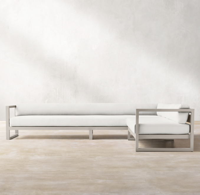 Aegean Aluminum RightArm LSectional