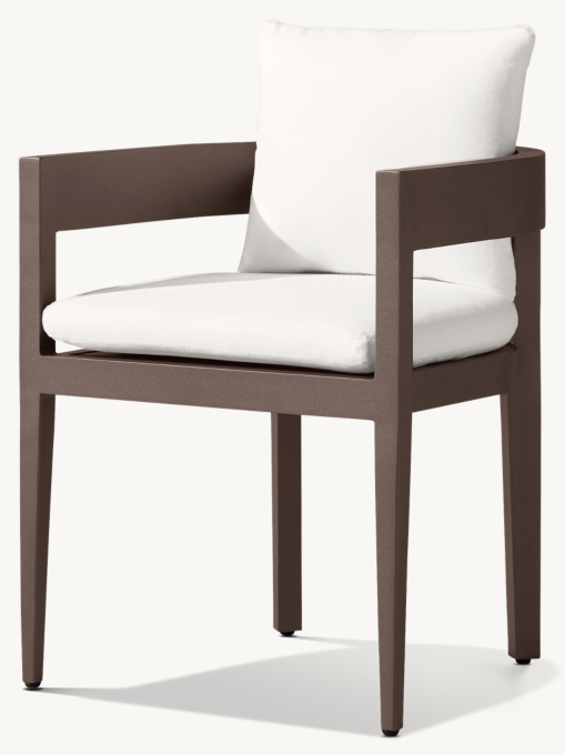 Balmain Aluminum Dining Armchair