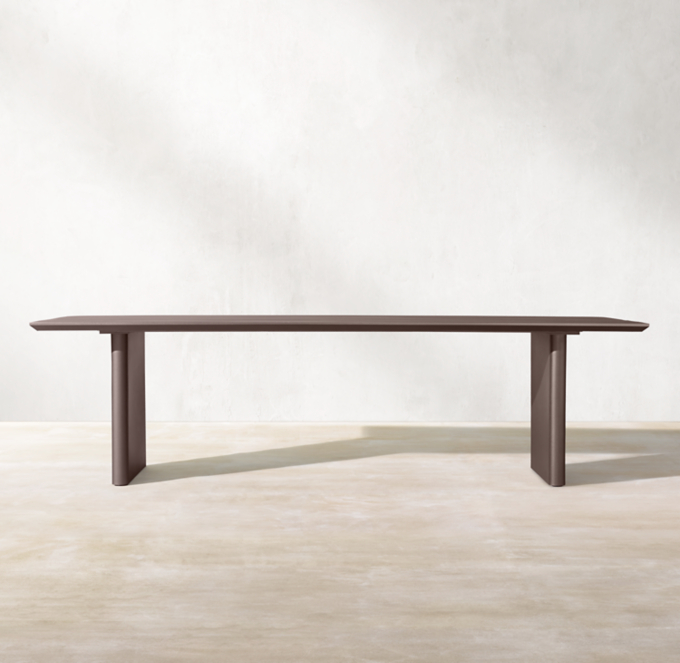 Balmain Aluminum Rectangular Dining Table