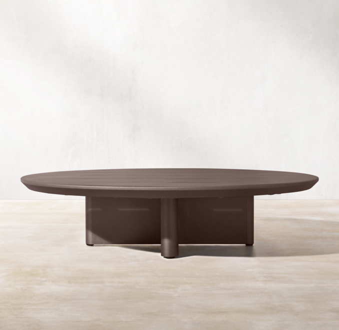 Balmain Aluminum Round Coffee Table