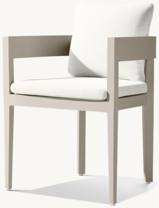 Balmain Aluminum Dining Armchair