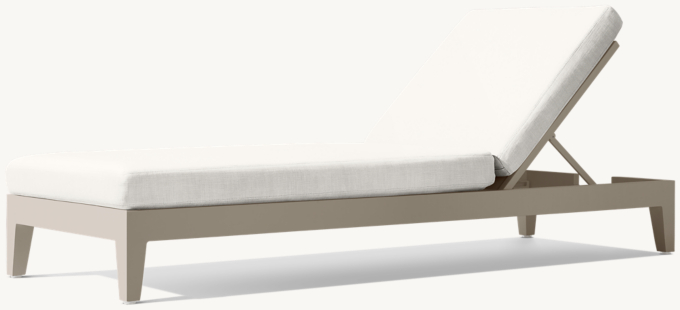 Balmain Aluminum Adjustable Chaise
