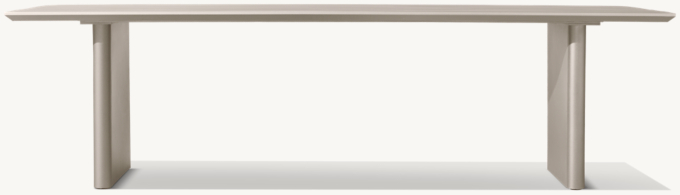 Balmain Aluminum Rectangular Dining Table