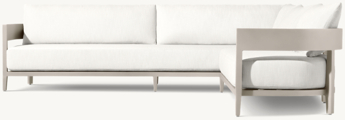 Balmain Aluminum Right-Arm L-Sectional