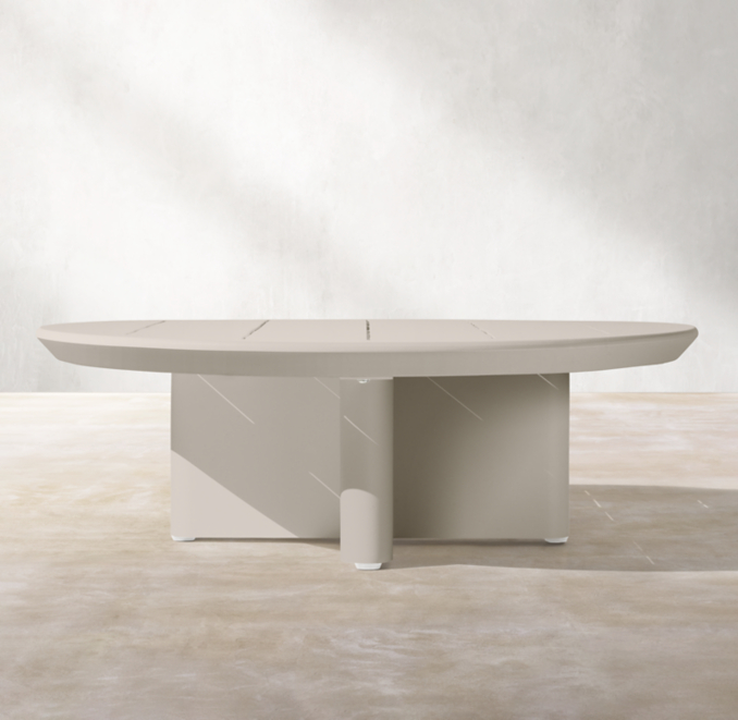 Balmain Aluminum Round Coffee Table