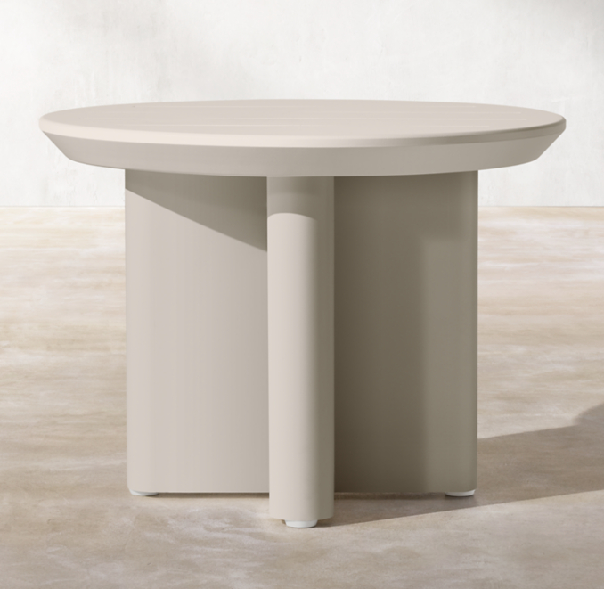 Balmain Aluminum Round Side Table