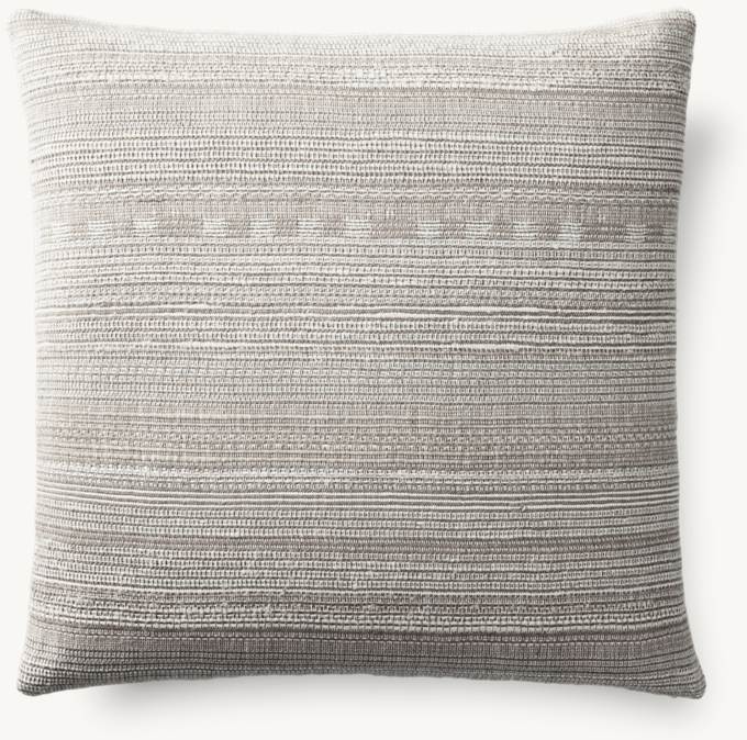 Alina Handwoven Solid Slub Pillow Cover - Square