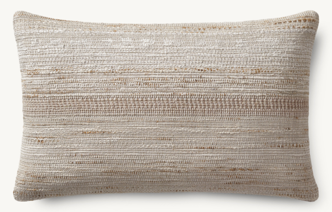 Alina Handwoven Space-Dyed Slub Pillow Cover - Lumbar