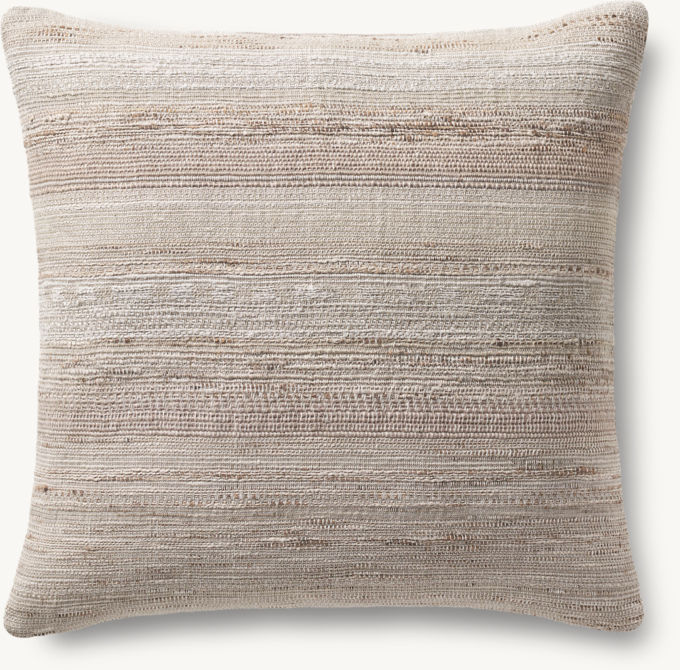 Alina Handwoven Space-Dyed Slub Pillow Cover - Square