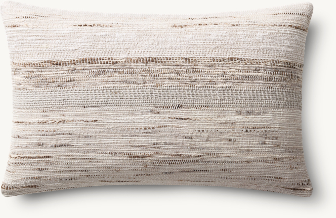 Alina Handwoven Space-Dyed Slub Pillow Cover - Lumbar