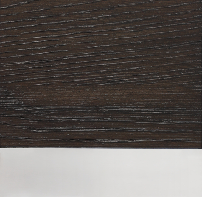 Shown in Dark Brown Oak/Polished Stainless Steel.