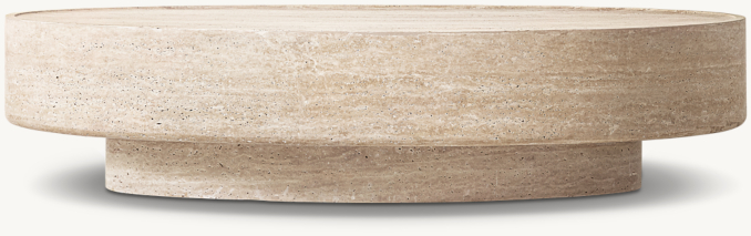 Vitolo Carved Oval Coffee Table | RH