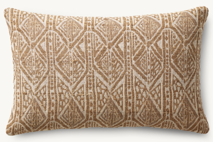 Naya Handwoven Allover Diamond Pillow Cover - Lumbar