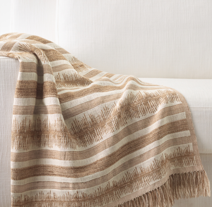 Naya Handwoven Sketched Band Throw 